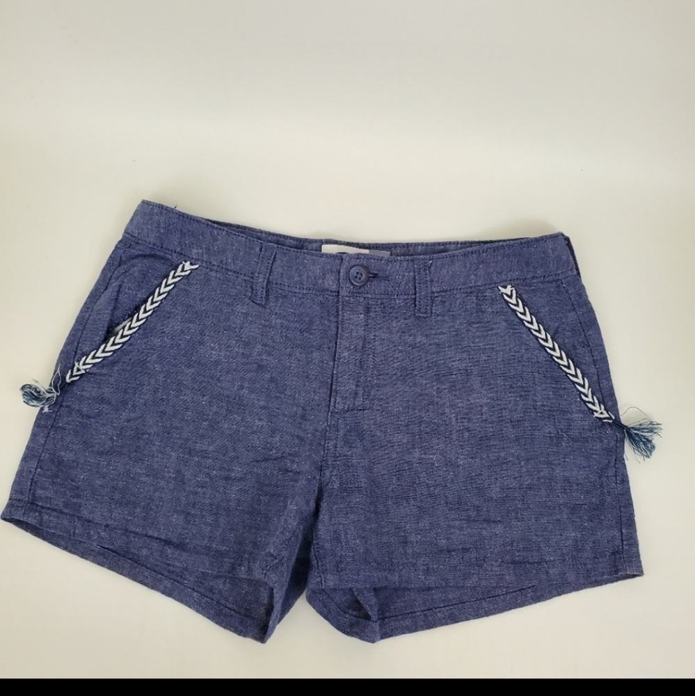 Old Navy boho Chevron Embroidered Chambray Shorts